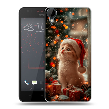 Пластиковый чехол на HTC Desire 825 с принтом Новый год