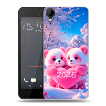 Пластиковый чехол на HTC Desire 825 с принтом Новый год