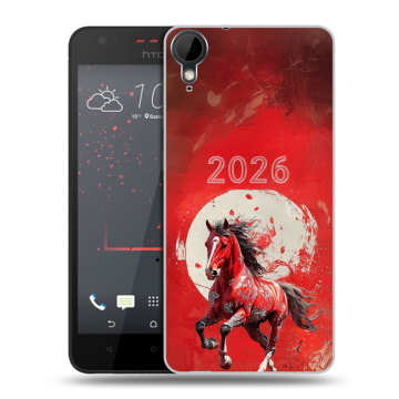 Пластиковый чехол на HTC Desire 825 с принтом Новый год