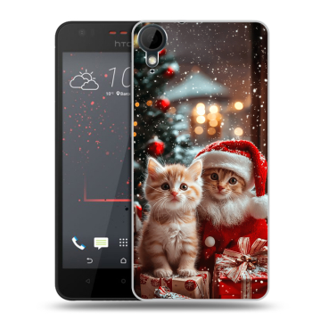 Пластиковый чехол на HTC Desire 825 с принтом Новый год