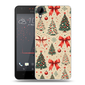 Пластиковый чехол на HTC Desire 825 с принтом Новый год