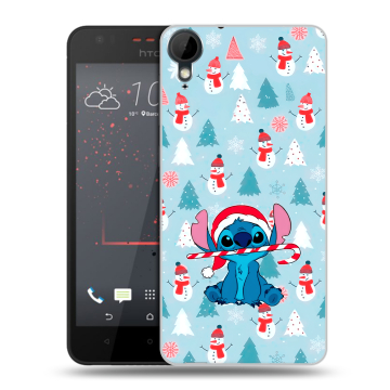Пластиковый чехол на HTC Desire 825 с принтом Стич Новый год Пластиковый чехол на HTC Desire 825 с принтом Стич Новый год