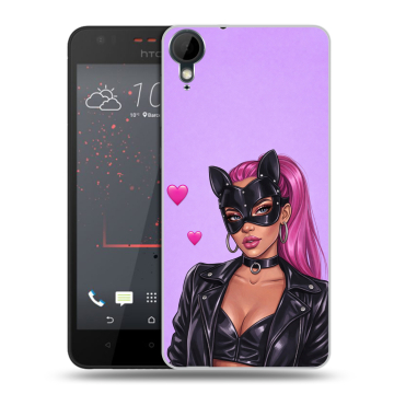 Пластиковый чехол на HTC Desire 825 с принтом женский