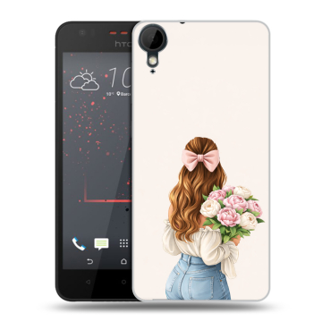 Пластиковый чехол на HTC Desire 825 с принтом женский Пластиковый чехол на HTC Desire 825 с принтом женский