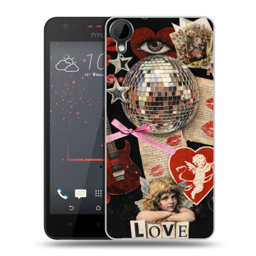 Пластиковый чехол на HTC Desire 825 с принтом для девочек