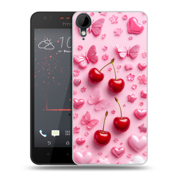 Пластиковый чехол на HTC Desire 825 с принтом для девочек