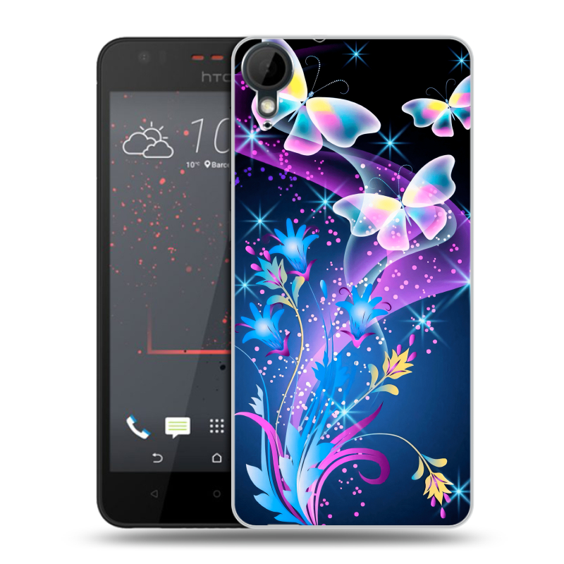 Пластиковый чехол на HTC Desire 825 с принтом Бабочки Пластиковый чехол на HTC Desire 825 с принтом Бабочки