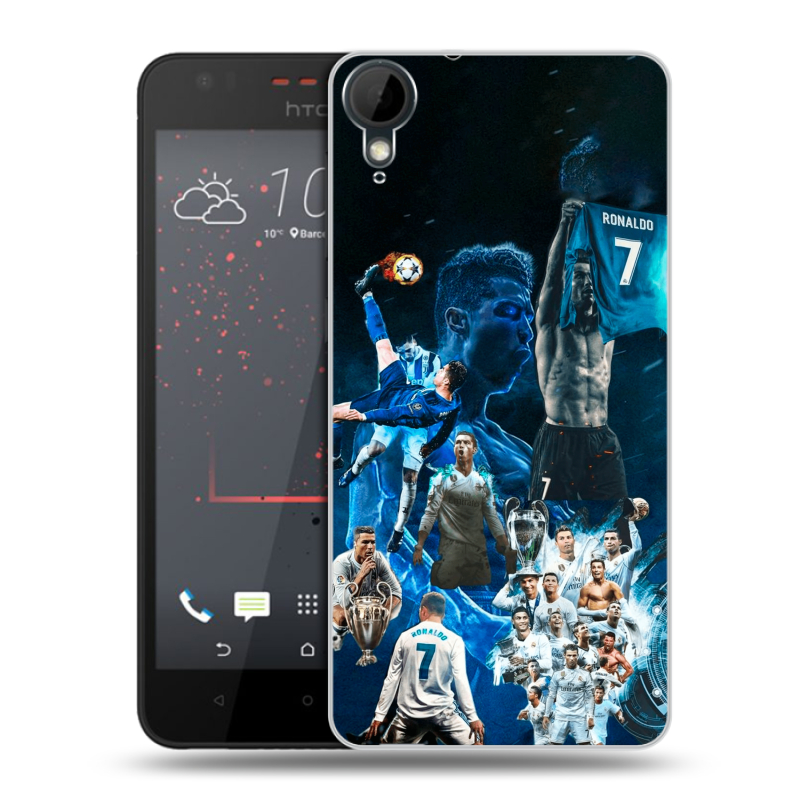 Пластиковый чехол на HTC Desire 825 с принтом Реал Роналдо Пластиковый чехол на HTC Desire 825 с принтом Реал Роналдо