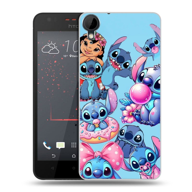 Пластиковый чехол на HTC Desire 825 с принтом Лило и Стич Пластиковый чехол на HTC Desire 825 с принтом Лило и Стич