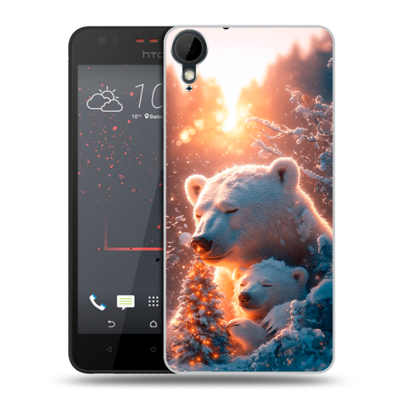 Пластиковый чехол на HTC Desire 825 с принтом Новый год Пластиковый чехол на HTC Desire 825 с принтом Новый год