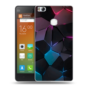Пластиковый чехол на Xiaomi Mi4S с принтом Геометрия неона Пластиковый чехол на Xiaomi Mi4S с принтом Геометрия неона