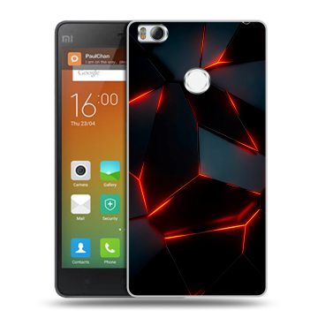 Пластиковый чехол на Xiaomi Mi4S с принтом Яркие абстракции
