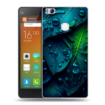 Пластиковый чехол на Xiaomi Mi4S с принтом Листья Пластиковый чехол на Xiaomi Mi4S с принтом Листья