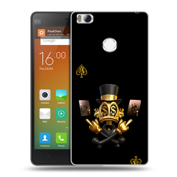 Пластиковый чехол на Xiaomi Mi4S с принтом Золотой скрудж макдак