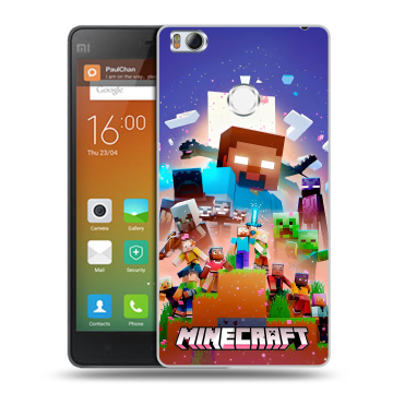 Пластиковый чехол на Xiaomi Mi4S с принтом Майнкрафт Minecraft Пластиковый чехол на Xiaomi Mi4S с принтом Майнкрафт Minecraft