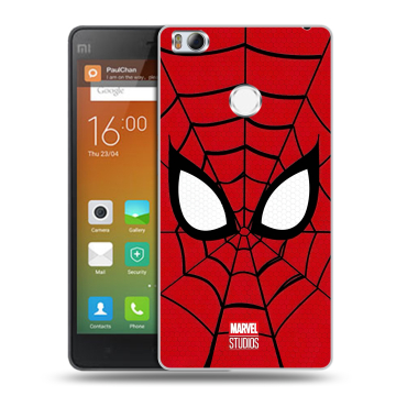 Пластиковый чехол на Xiaomi Mi4S с принтом человек паук spiderman Пластиковый чехол на Xiaomi Mi4S с принтом человек паук spiderman