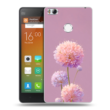 Пластиковый чехол на Xiaomi Mi4S с принтом Цветы Пластиковый чехол на Xiaomi Mi4S с принтом Цветы