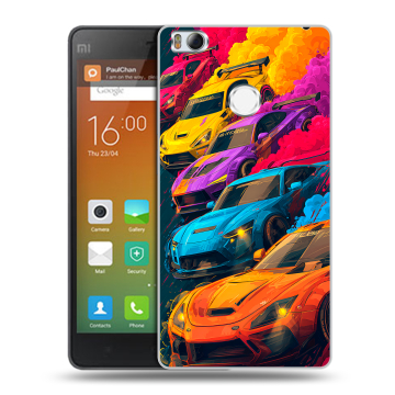 Пластиковый чехол на Xiaomi Mi4S с принтом Тачки Пластиковый чехол на Xiaomi Mi4S с принтом Тачки