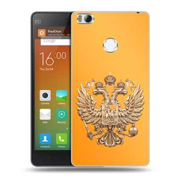 Пластиковый чехол на Xiaomi Mi4S с принтом Герб Флаг России Пластиковый чехол на Xiaomi Mi4S с принтом Герб Флаг России