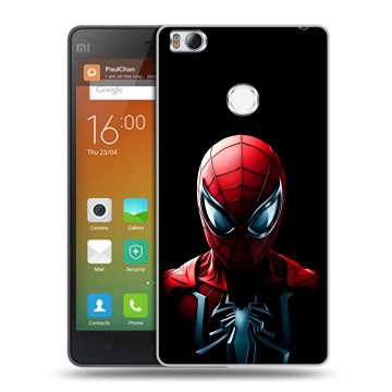 Пластиковый чехол на Xiaomi Mi4S с принтом Spiderman Человек паук