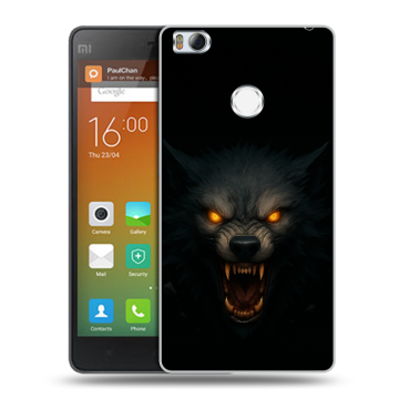 Пластиковый чехол на Xiaomi Mi4S с принтом Волк Пластиковый чехол на Xiaomi Mi4S с принтом Волк