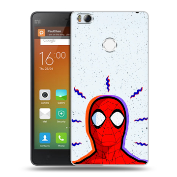 Пластиковый чехол на Xiaomi Mi4S с принтом Spiderman Человек паук Пластиковый чехол на Xiaomi Mi4S с принтом Spiderman Человек паук