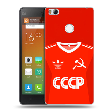 Пластиковый чехол на Xiaomi Mi4S с принтом Флаг Герб СССР Пластиковый чехол на Xiaomi Mi4S с принтом Флаг Герб СССР