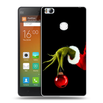 Пластиковый чехол на Xiaomi Mi4S с принтом Новый год Гринч Пластиковый чехол на Xiaomi Mi4S с принтом Новый год Гринч
