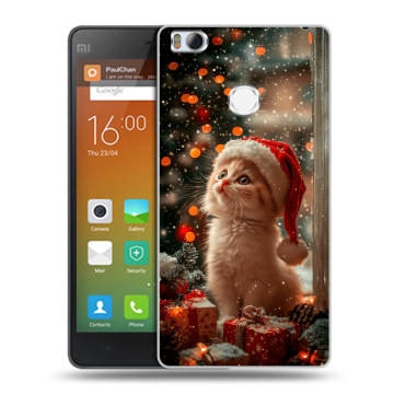 Пластиковый чехол на Xiaomi Mi4S с принтом Новый год Пластиковый чехол на Xiaomi Mi4S с принтом Новый год
