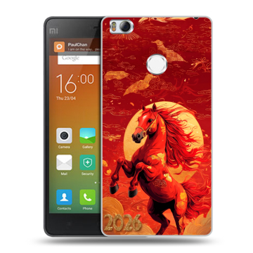 Пластиковый чехол на Xiaomi Mi4S с принтом Новый год Пластиковый чехол на Xiaomi Mi4S с принтом Новый год