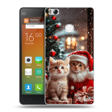 Пластиковый чехол на Xiaomi Mi4S с принтом Новый год Пластиковый чехол на Xiaomi Mi4S с принтом Новый год