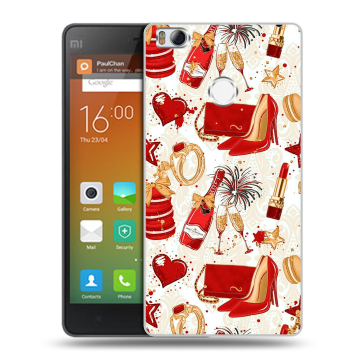 Пластиковый чехол на Xiaomi Mi4S с принтом Новый год Пластиковый чехол на Xiaomi Mi4S с принтом Новый год