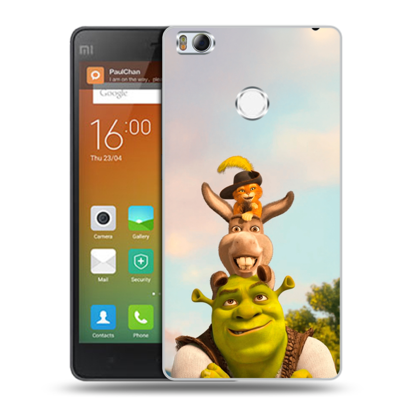 Пластиковый чехол на Xiaomi Mi4S с принтом Шрек Shrek Пластиковый чехол на Xiaomi Mi4S с принтом Шрек Shrek