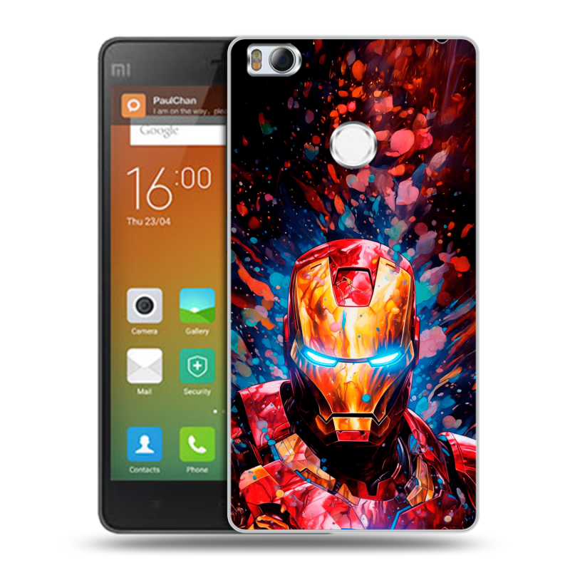 Пластиковый чехол на Xiaomi Mi4S с принтом Железный человек Ironman Пластиковый чехол на Xiaomi Mi4S с принтом Железный человек Ironman