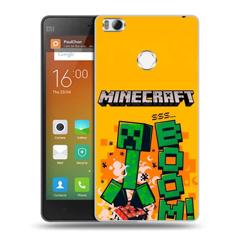 Пластиковый чехол на Xiaomi Mi4S с принтом Майнкрафт Minecraft Пластиковый чехол на Xiaomi Mi4S с принтом Майнкрафт Minecraft