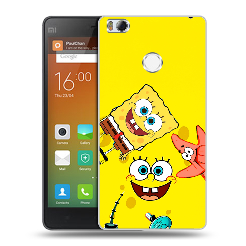 Пластиковый чехол на Xiaomi Mi4S с принтом Спанч боб Спанчбоб Пластиковый чехол на Xiaomi Mi4S с принтом Спанч боб Спанчбоб