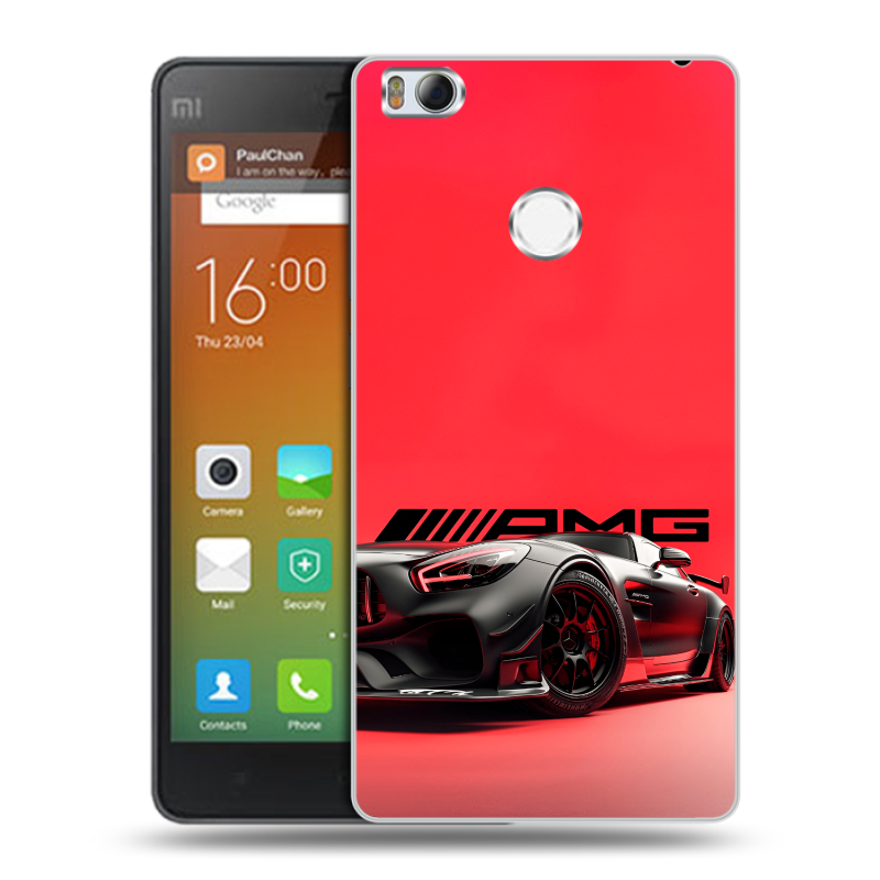 Пластиковый чехол на Xiaomi Mi4S с принтом Мерседес Mercedes AMG Пластиковый чехол на Xiaomi Mi4S с принтом Мерседес Mercedes AMG