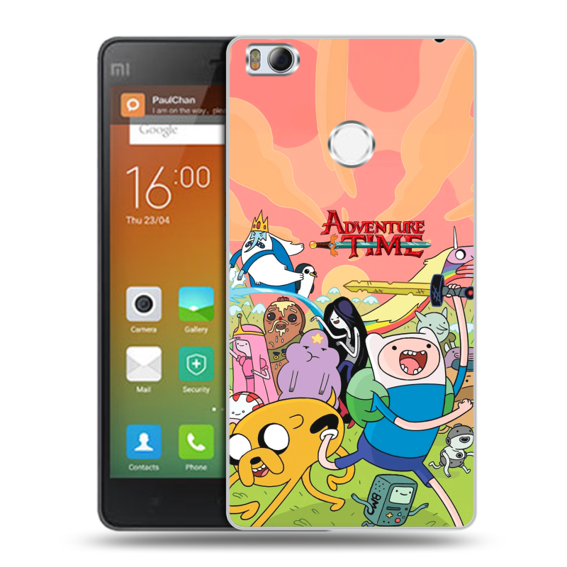 Пластиковый чехол на Xiaomi Mi4S с принтом Adventure time Время приключений Пластиковый чехол на Xiaomi Mi4S с принтом Adventure time Время приключений
