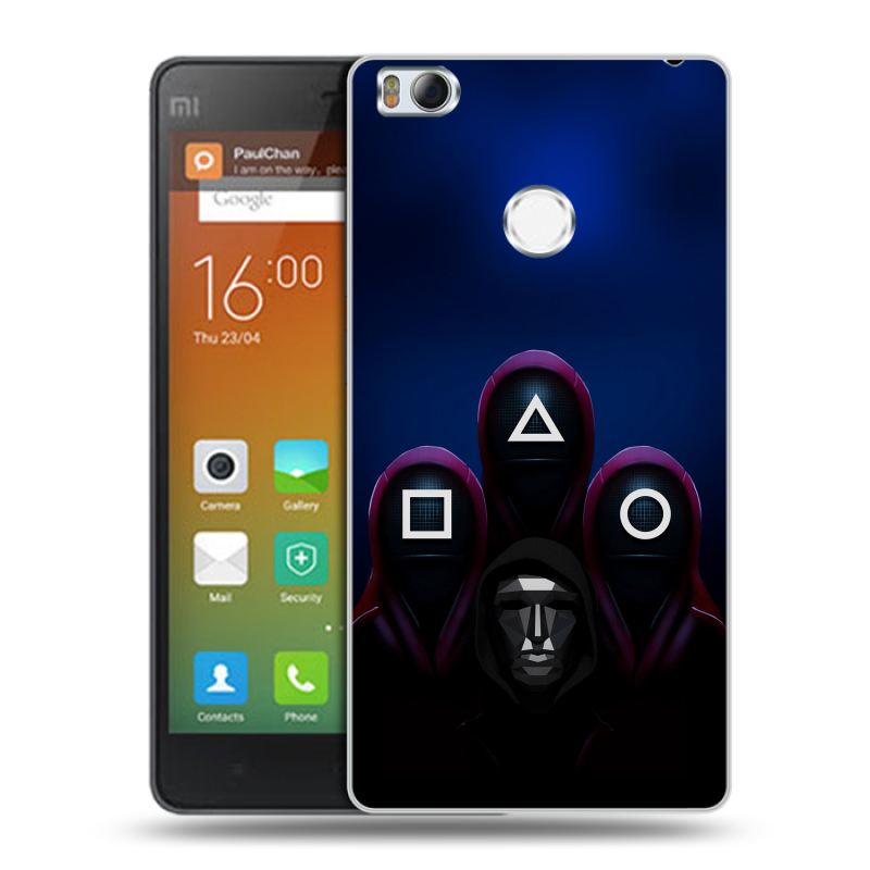 Пластиковый чехол на Xiaomi Mi4S с принтом Игра Кальмара Пластиковый чехол на Xiaomi Mi4S с принтом Игра Кальмара