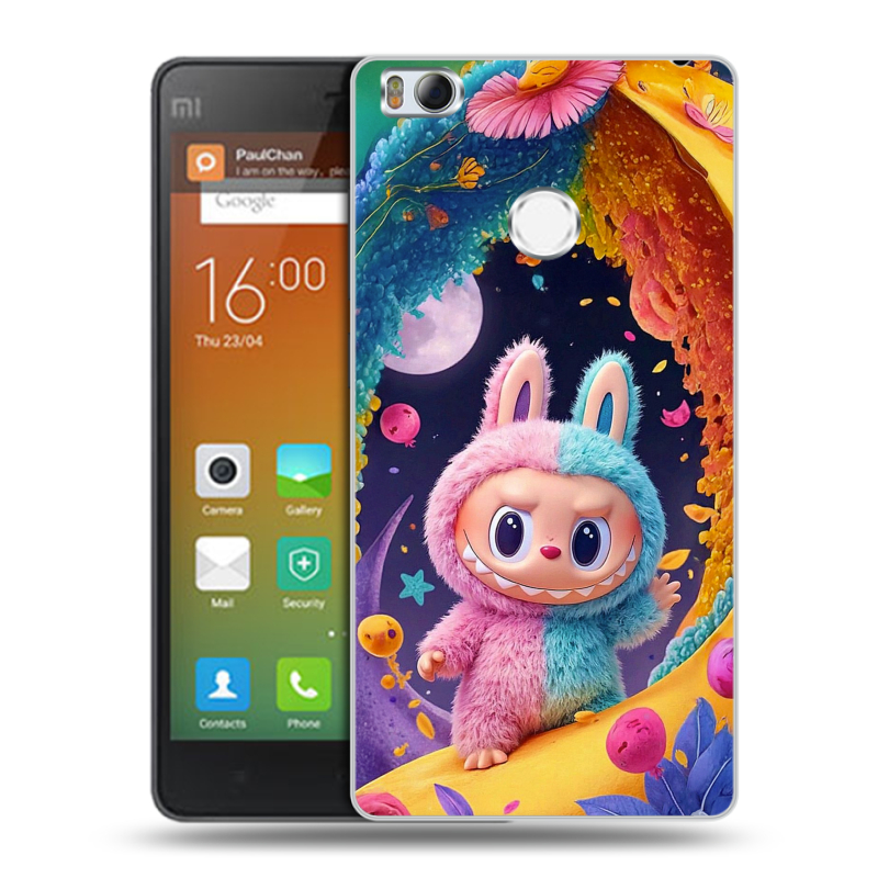 Пластиковый чехол на Xiaomi Mi4S с принтом Labubu Лабубу Пластиковый чехол на Xiaomi Mi4S с принтом Labubu Лабубу