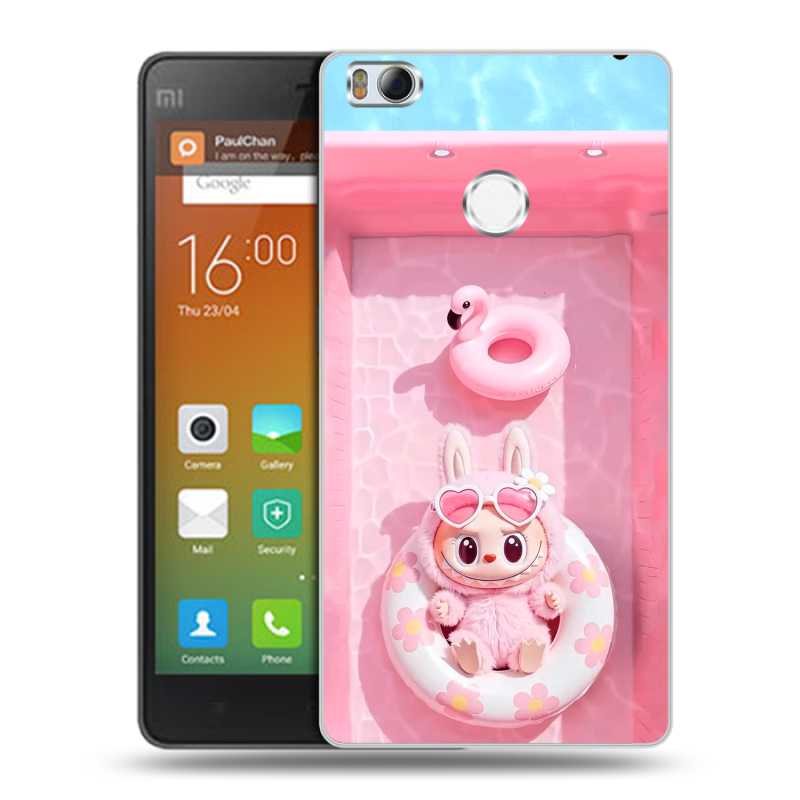 Пластиковый чехол на Xiaomi Mi4S с принтом Labubu Лабубу Пластиковый чехол на Xiaomi Mi4S с принтом Labubu Лабубу