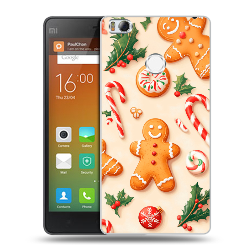 Пластиковый чехол на Xiaomi Mi4S с принтом Новый год Пластиковый чехол на Xiaomi Mi4S с принтом Новый год