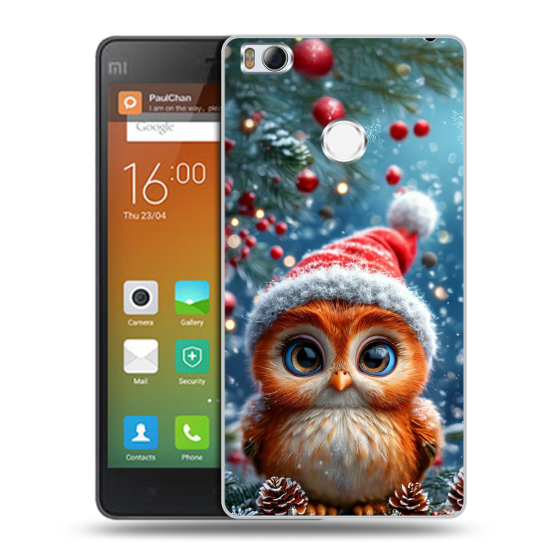 Пластиковый чехол на Xiaomi Mi4S с принтом Новый год Пластиковый чехол на Xiaomi Mi4S с принтом Новый год