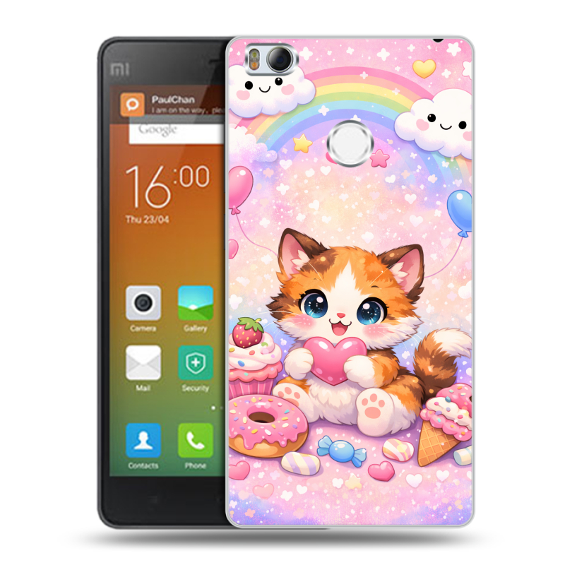 Пластиковый чехол на Xiaomi Mi4S с принтом для девочек Пластиковый чехол на Xiaomi Mi4S с принтом для девочек