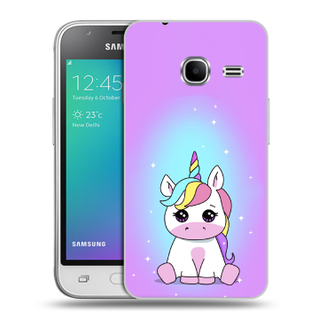 Силиконовый чехол на Samsung Galaxy J1 mini (2016) с принтом Единорог Силиконовый чехол на Samsung Galaxy J1 mini (2016) с принтом Единорог