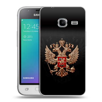 Силиконовый чехол на Samsung Galaxy J1 mini (2016) с принтом Герб России Силиконовый чехол на Samsung Galaxy J1 mini (2016) с принтом Герб России