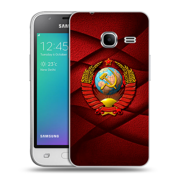 Силиконовый чехол на Samsung Galaxy J1 mini (2016) с принтом Герб СССР Силиконовый чехол на Samsung Galaxy J1 mini (2016) с принтом Герб СССР