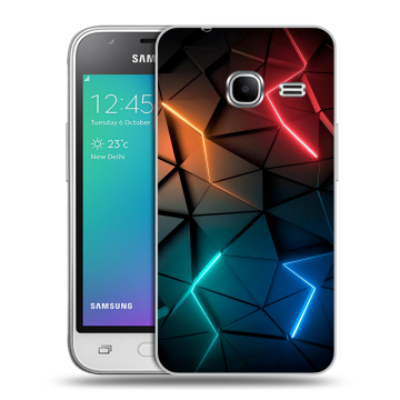 Силиконовый чехол на Samsung Galaxy J1 mini (2016) с принтом Абстракция неон Силиконовый чехол на Samsung Galaxy J1 mini (2016) с принтом Абстракция неон