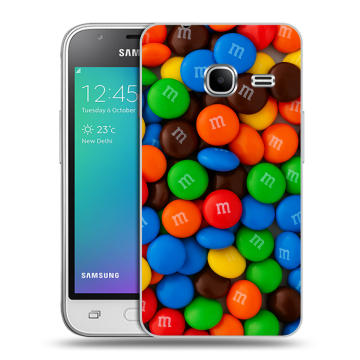 Силиконовый чехол на Samsung Galaxy J1 mini (2016) с принтом Конфеты Силиконовый чехол на Samsung Galaxy J1 mini (2016) с принтом Конфеты