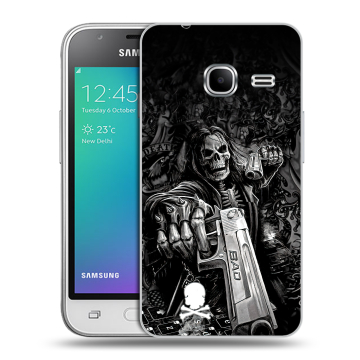 Силиконовый чехол на Samsung Galaxy J1 mini (2016) с принтом Скелет Силиконовый чехол на Samsung Galaxy J1 mini (2016) с принтом Скелет
